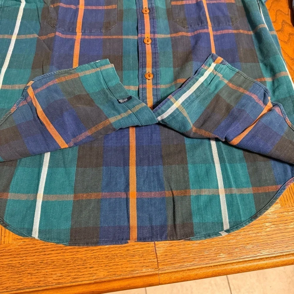 VTG Polo Ralph Lauren Plaid Long Sleeve Button Up Shirt Sz M Y2K 90s Style
